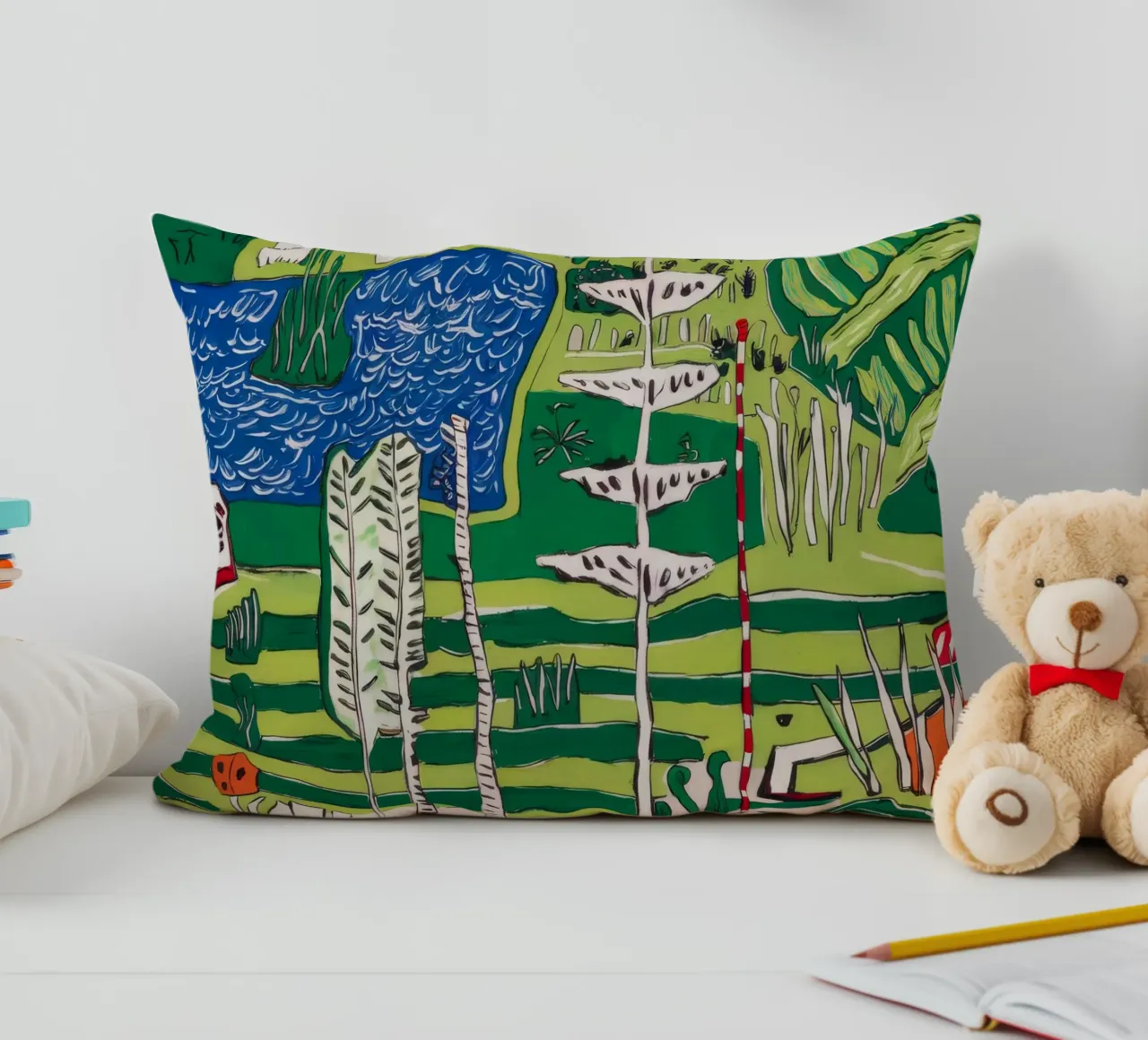 Fuga tropicale di beatitudine cuscino da Beach Palette