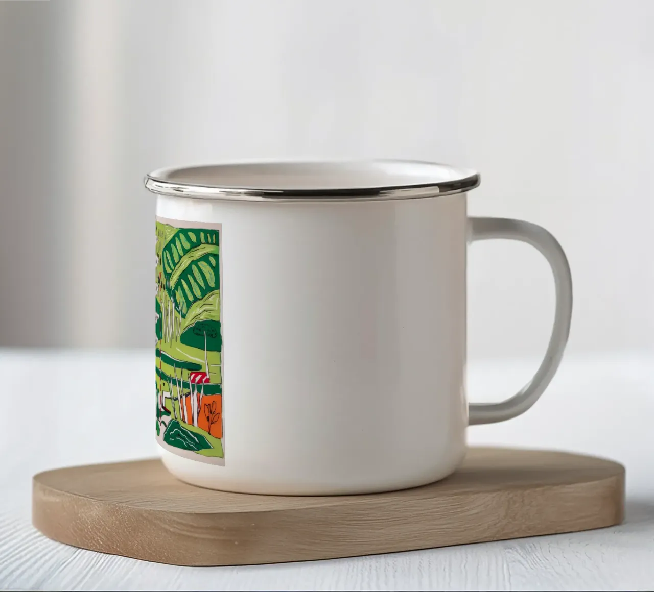 Fuga tropicale di beatitudine tazza in smalto da Beach Palette