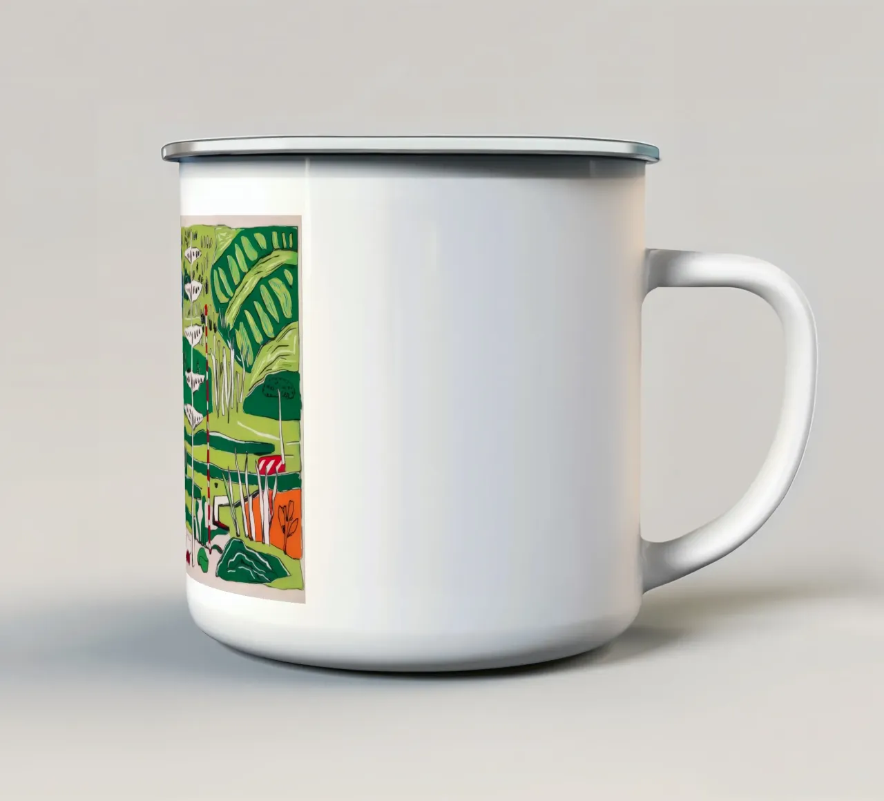 Fuga tropicale di beatitudine tazza in smalto da Beach Palette