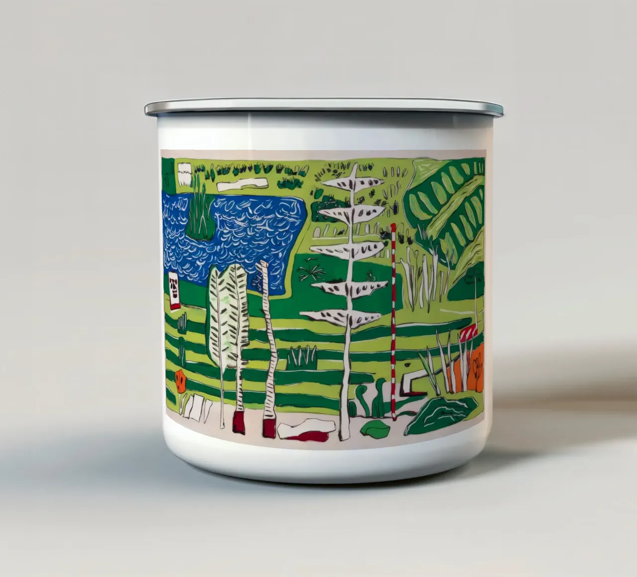 Fuga tropicale di beatitudine tazza in smalto da Beach Palette
