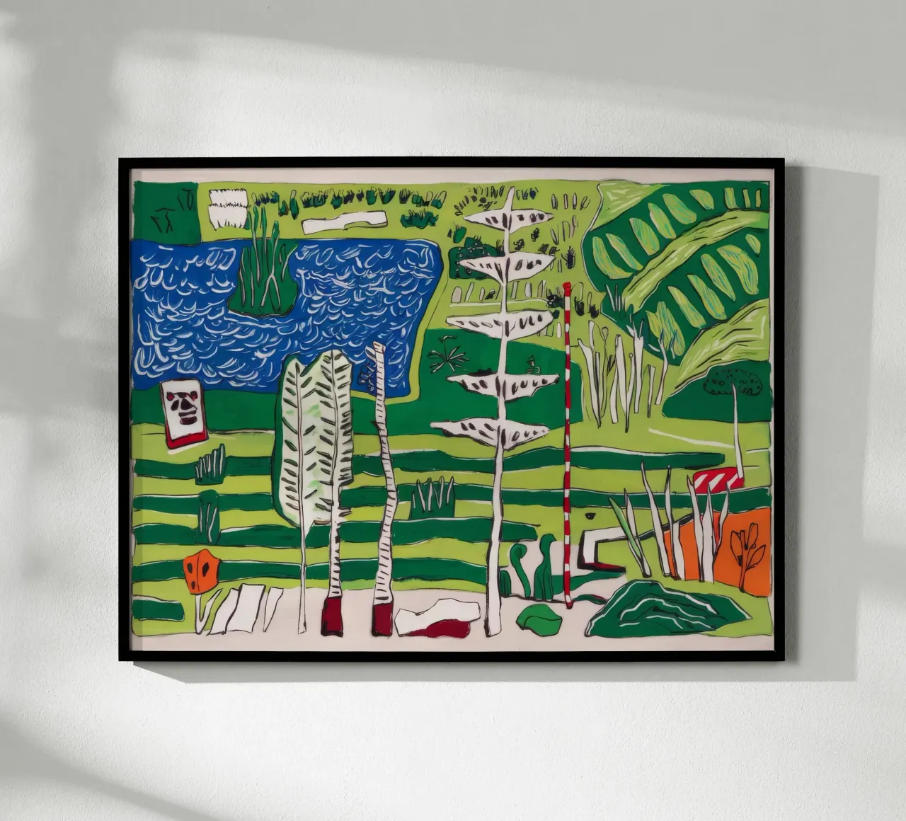 Fuga tropicale di beatitudine poster con telaio in alluminio da Beach Palette