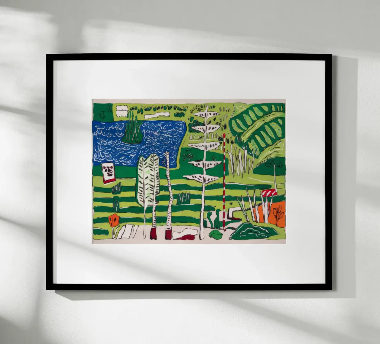 Fuga tropicale di beatitudine poster con telaio in alluminio da Beach Palette