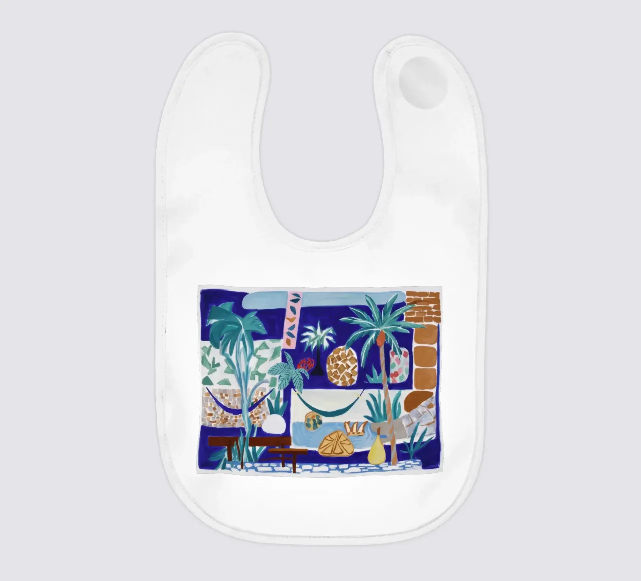 Island Paradise Dream baby bib by Beach Palette