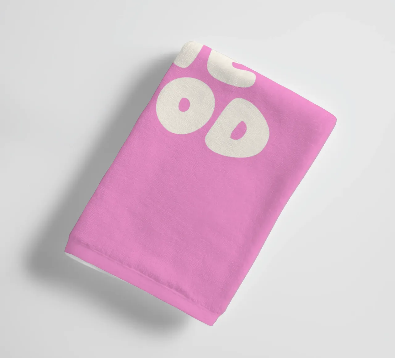 Not in The Mood Sassy Funny Typography Print in Pink towel by THE MOTIVATED TYPE
