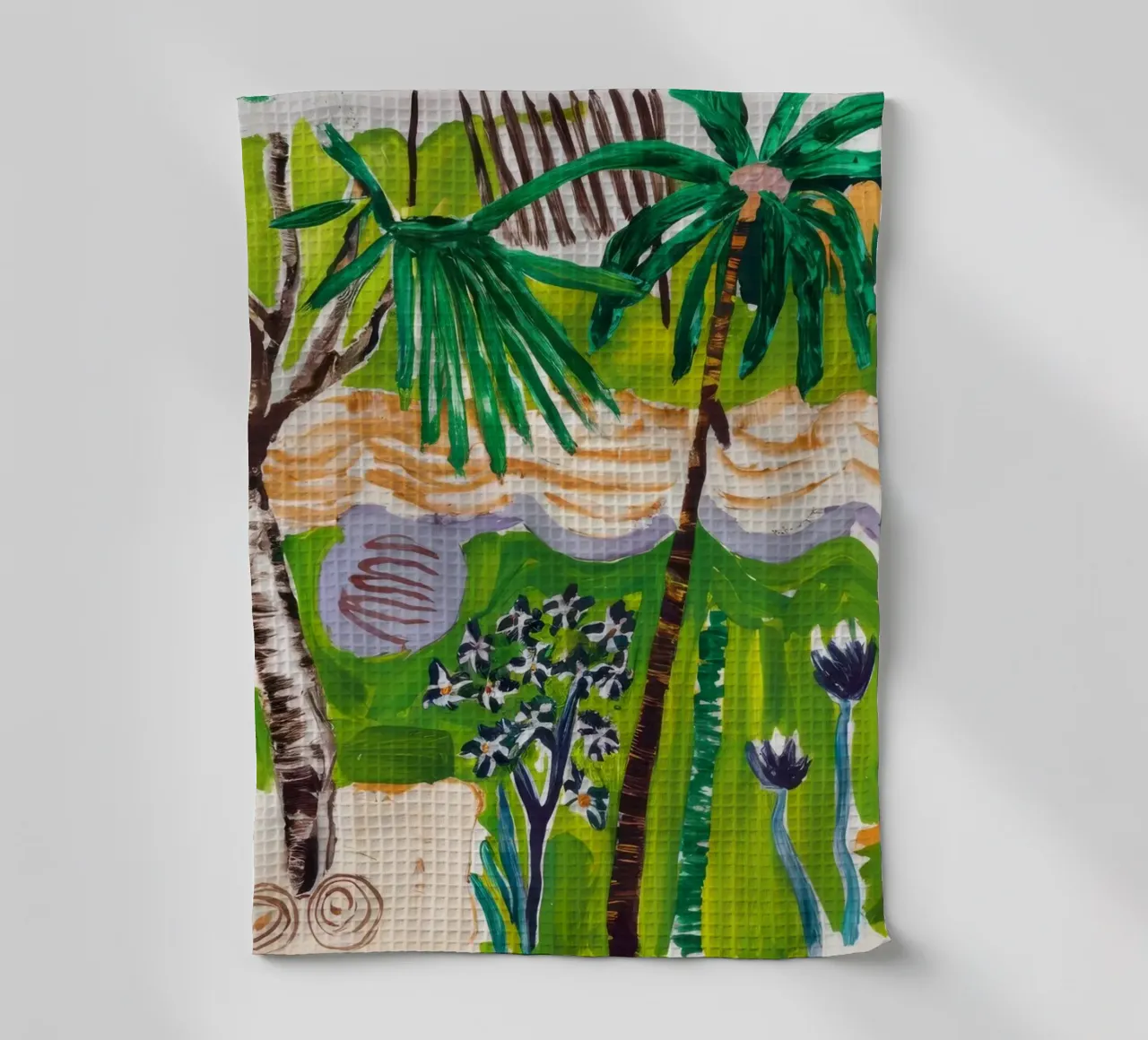 Harmonie des paysages verdoyants torchon de Beach Palette