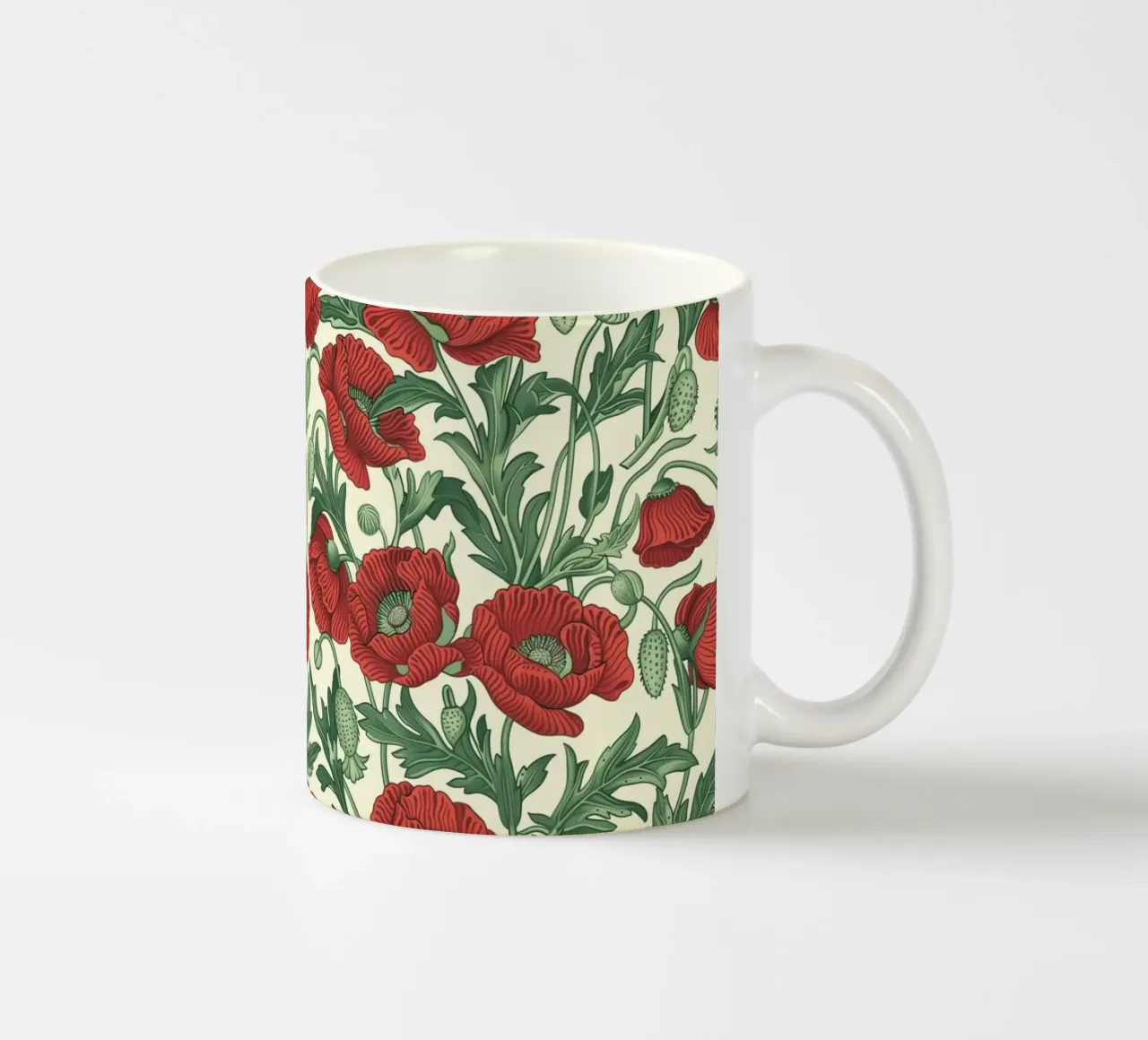 The Poppies tazza in ceramica da Sunflower Soul Studio