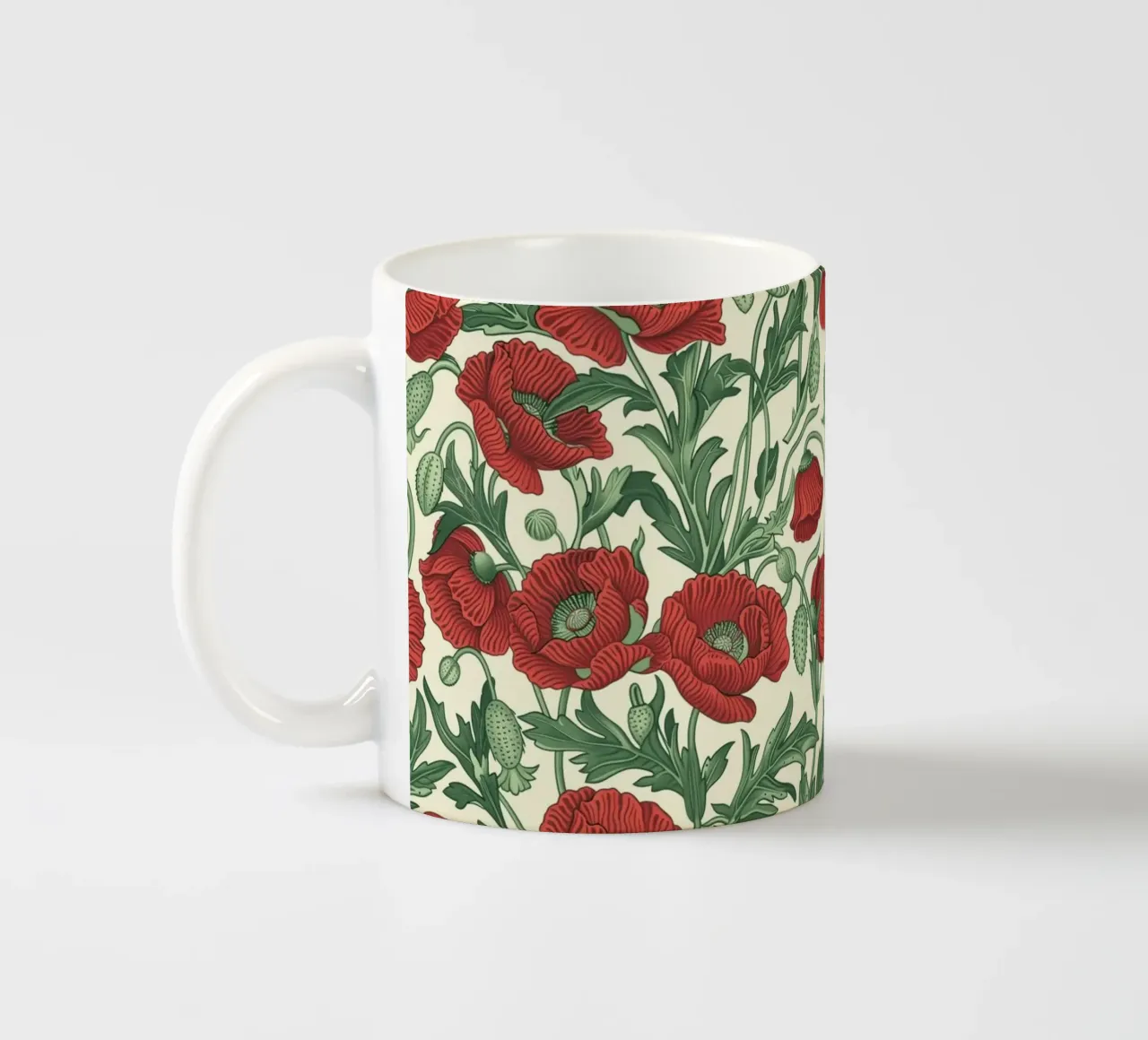 The Poppies tazza in ceramica da Sunflower Soul Studio