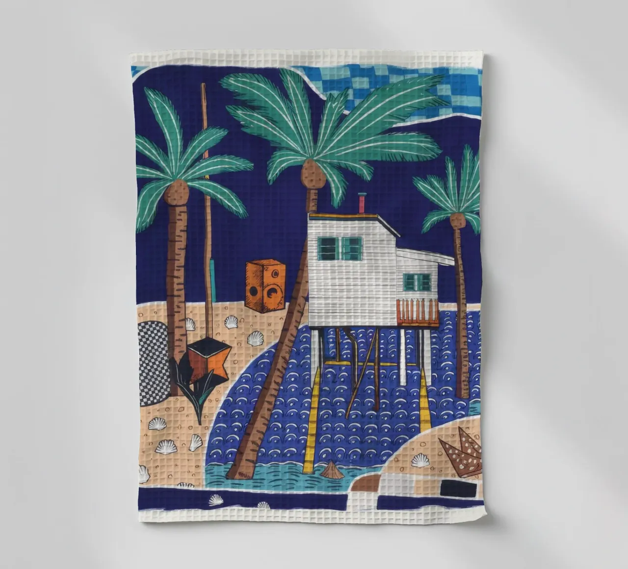 Oasi geometrica tropicale canovaccio da cucina da Beach Palette