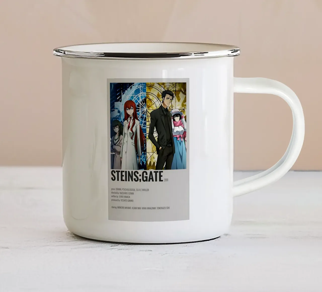STEINS;GATE 2011 tazza in smalto da Totoya