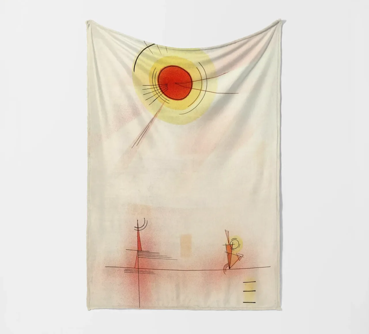 Kandinsky - Rays coperta in pile da ARTOTHEK