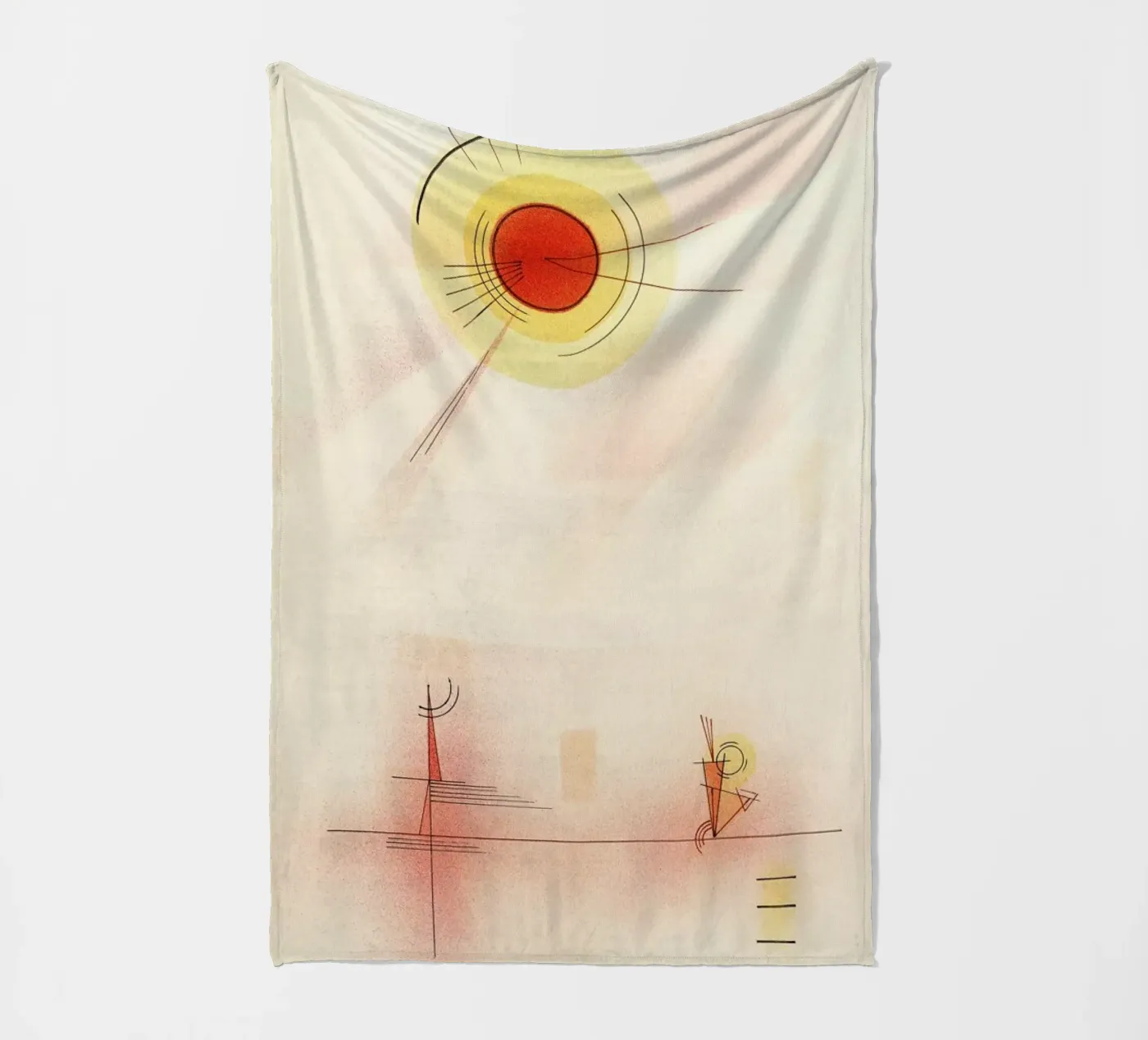 Kandinsky - Rays fleecedeken van ARTOTHEK