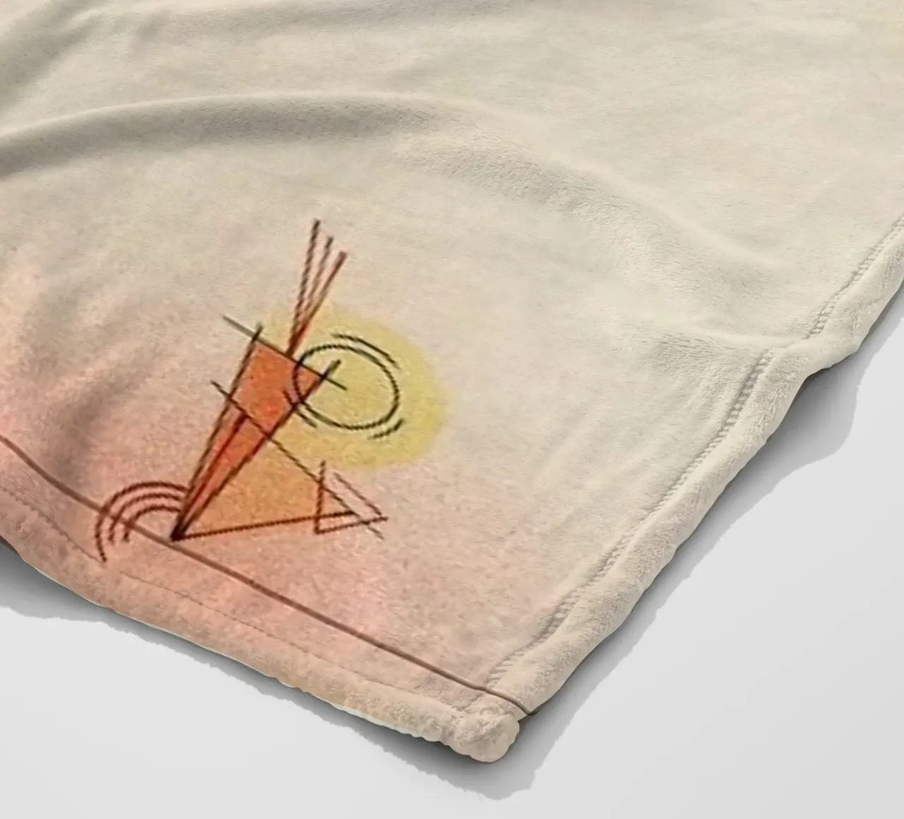Kandinsky - Rays coperta in pile da ARTOTHEK