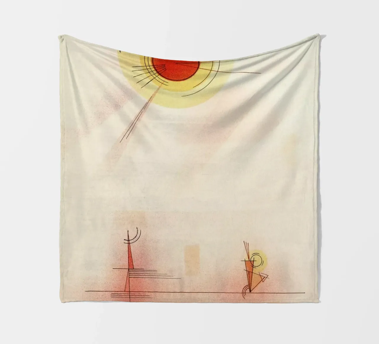 Kandinsky - Rays coperta in pile da ARTOTHEK