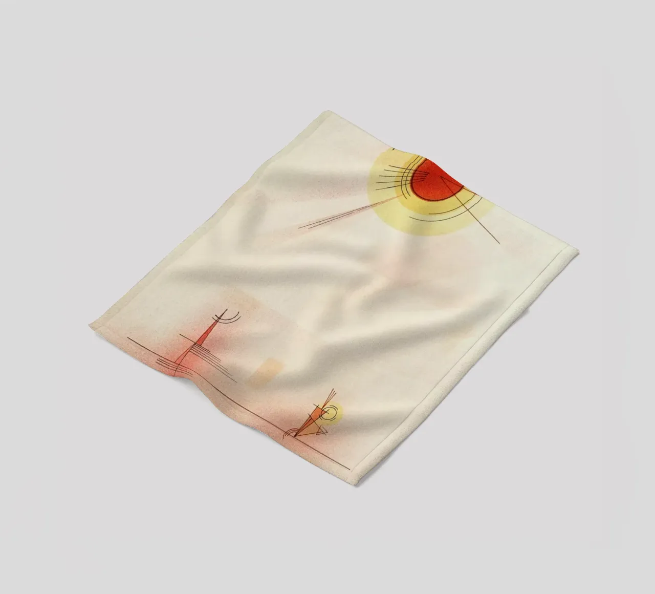 Kandinsky - Rays coperta in pile da ARTOTHEK