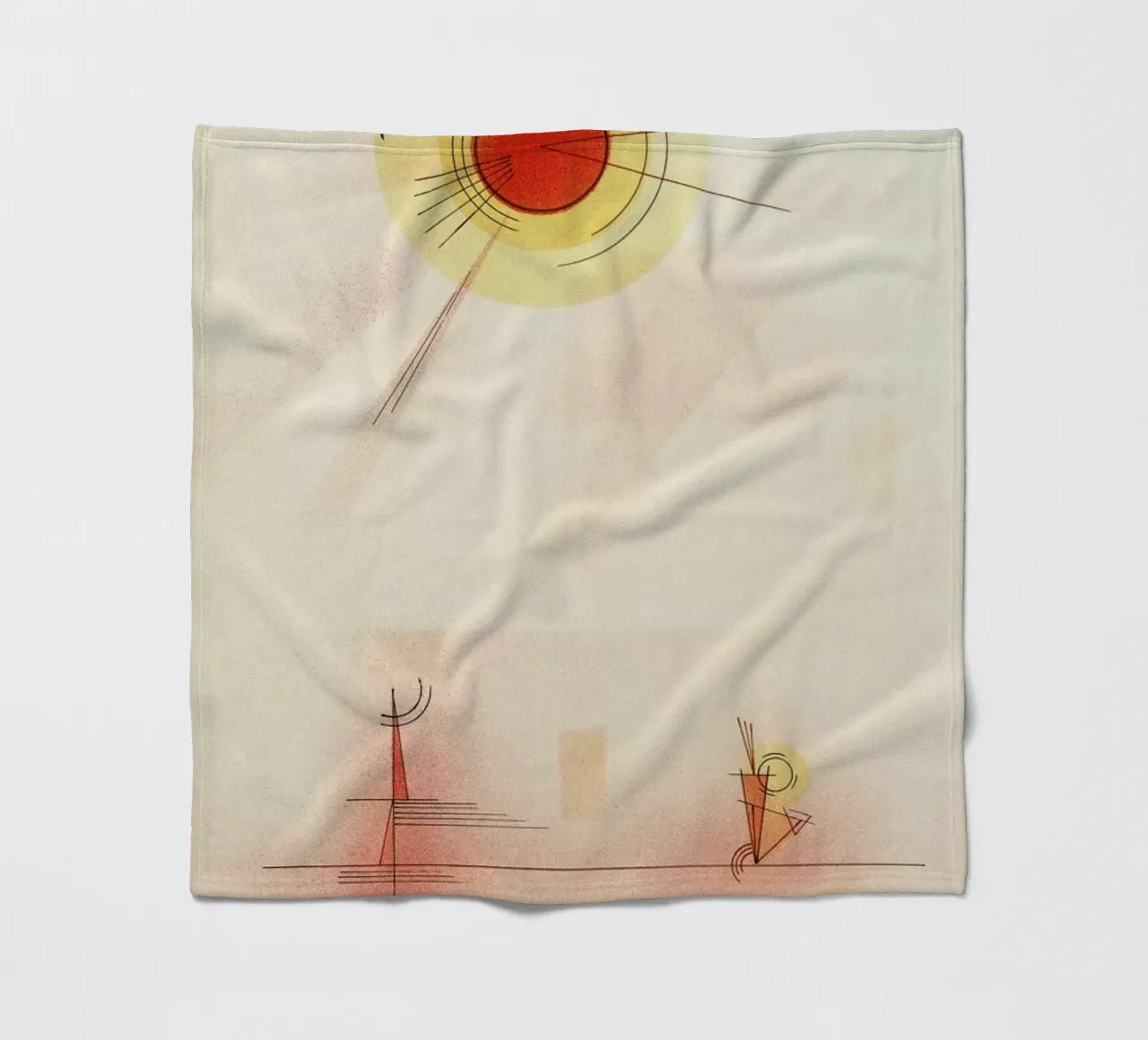 Kandinsky - Rays coperta in pile da ARTOTHEK