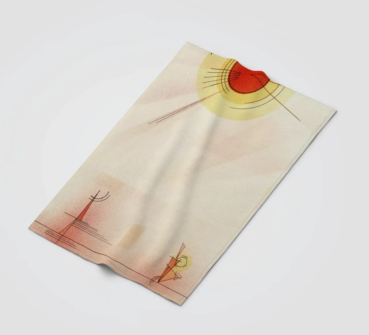 Kandinsky - Rays coperta in pile da ARTOTHEK