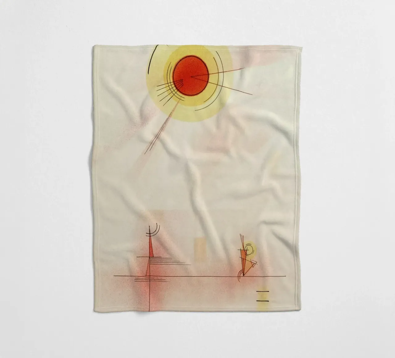 Kandinsky - Rays coperta in pile da ARTOTHEK