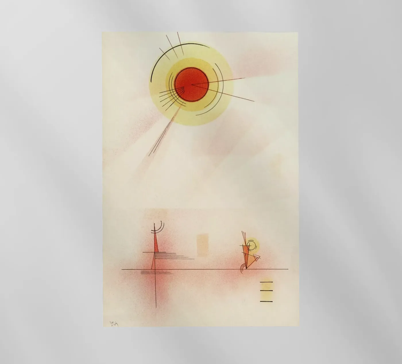 Kandinsky - Rays Backlit Folie von ARTOTHEK