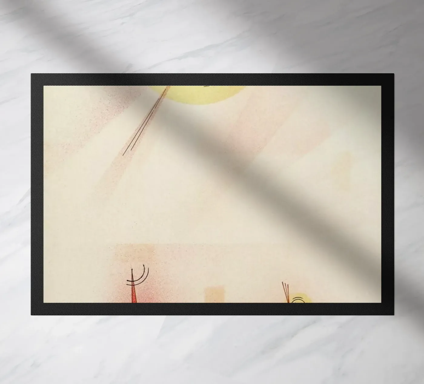 Kandinsky - Rays Fußmatte von ARTOTHEK