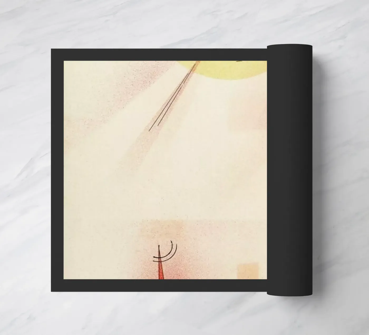 Kandinsky - Rays Fußmatte von ARTOTHEK