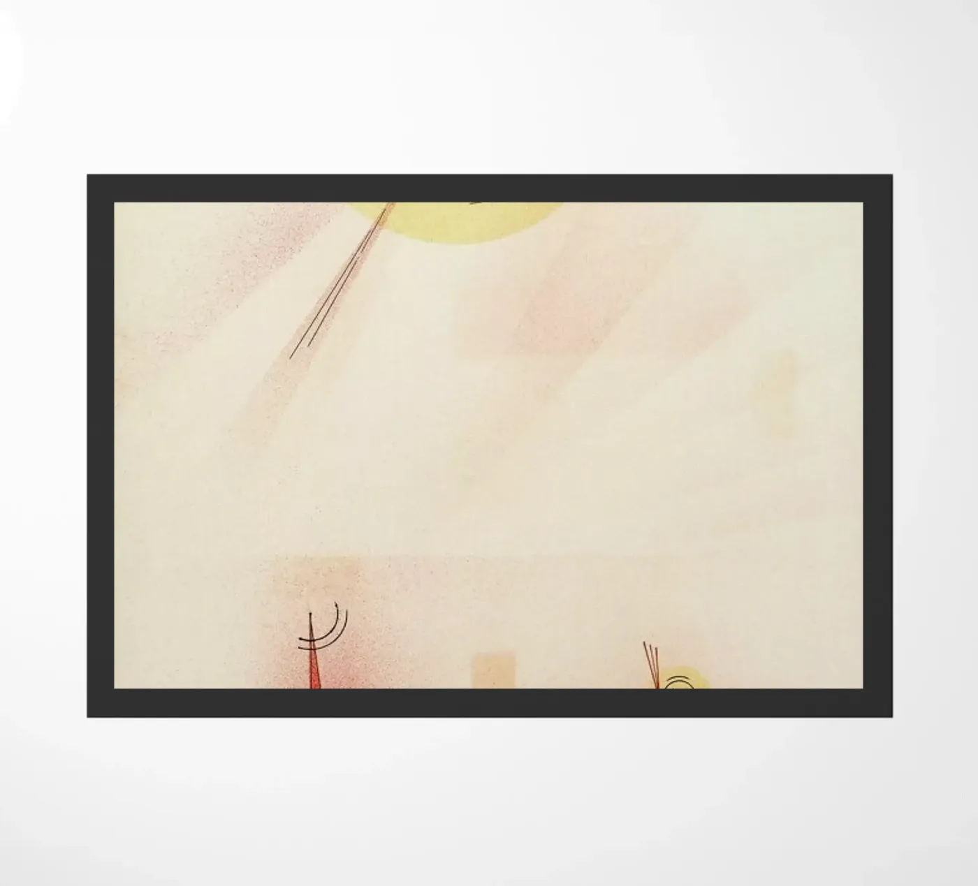 Kandinsky - Rays Fußmatte von ARTOTHEK