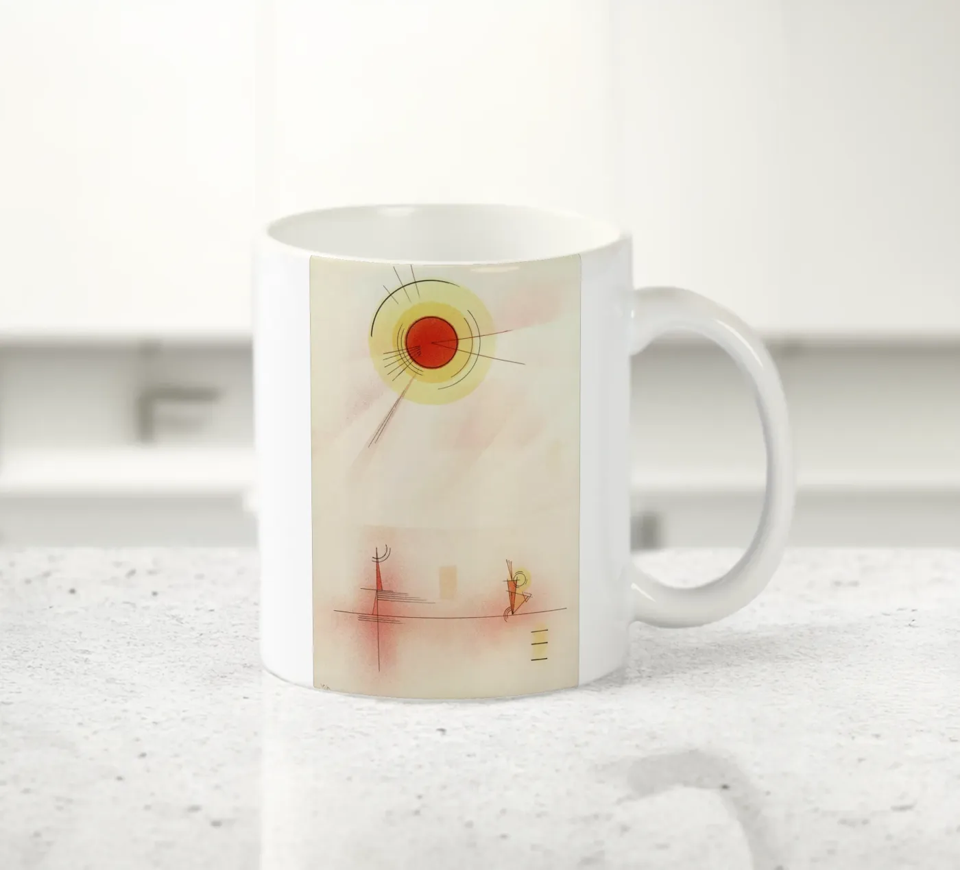 Kandinsky - Rays ceramic mug by ARTOTHEK