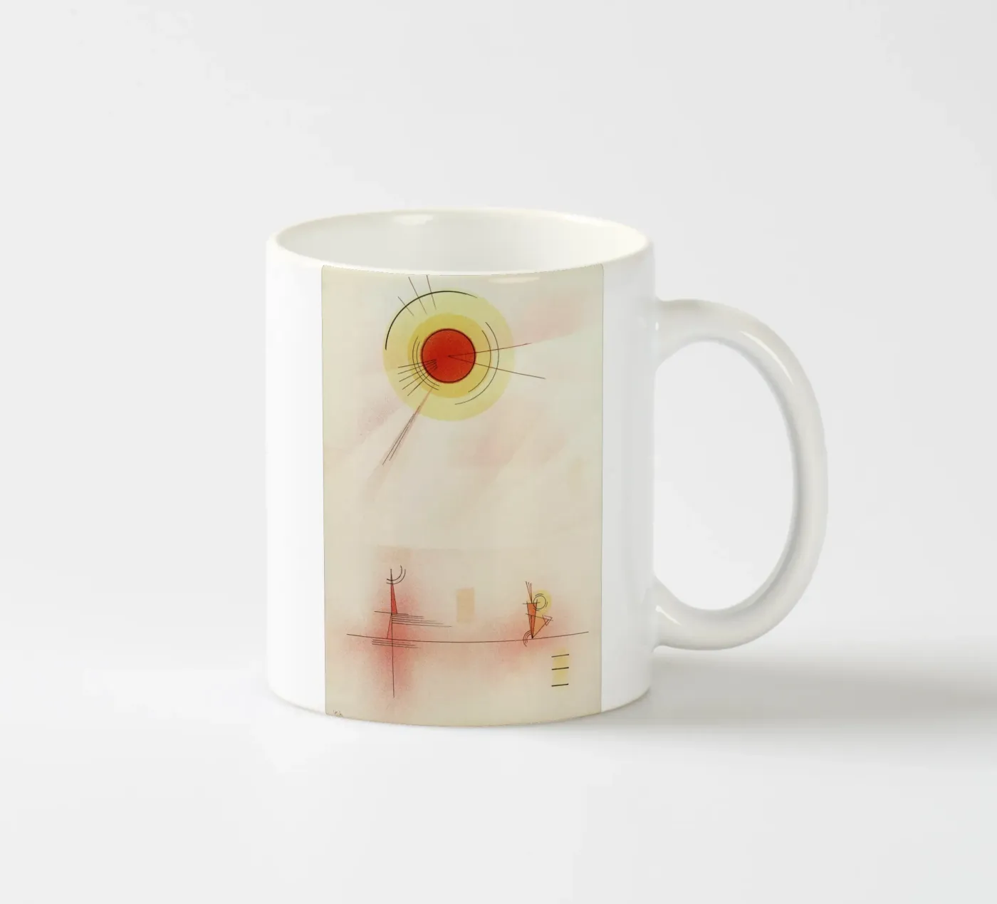 Kandinsky - Rays ceramic mug by ARTOTHEK