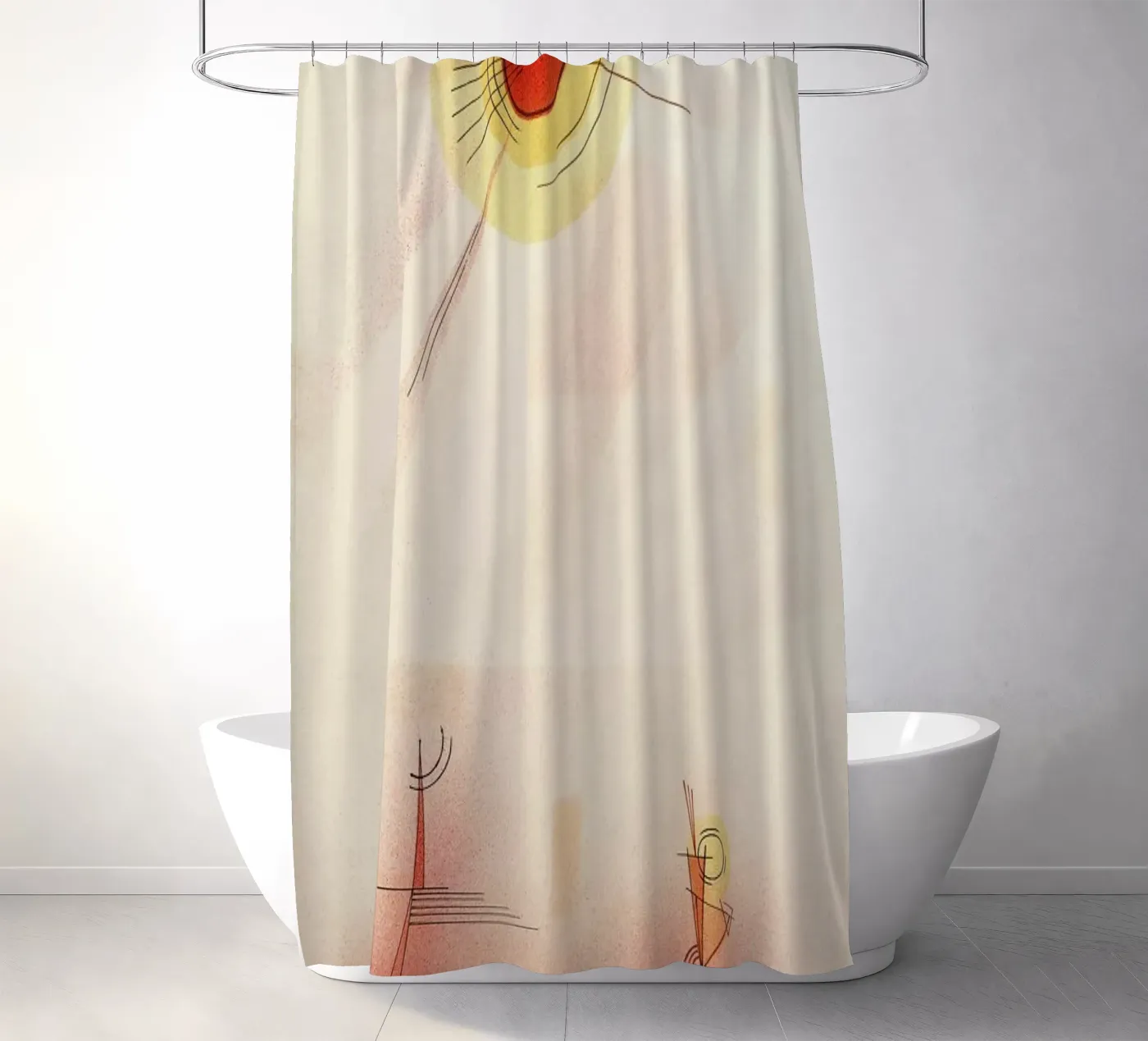 Kandinsky - Rays Duschvorhang von ARTOTHEK