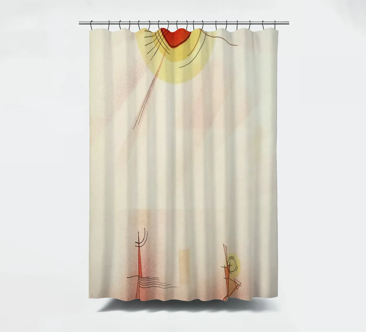 Kandinsky - Rays Duschvorhang von ARTOTHEK