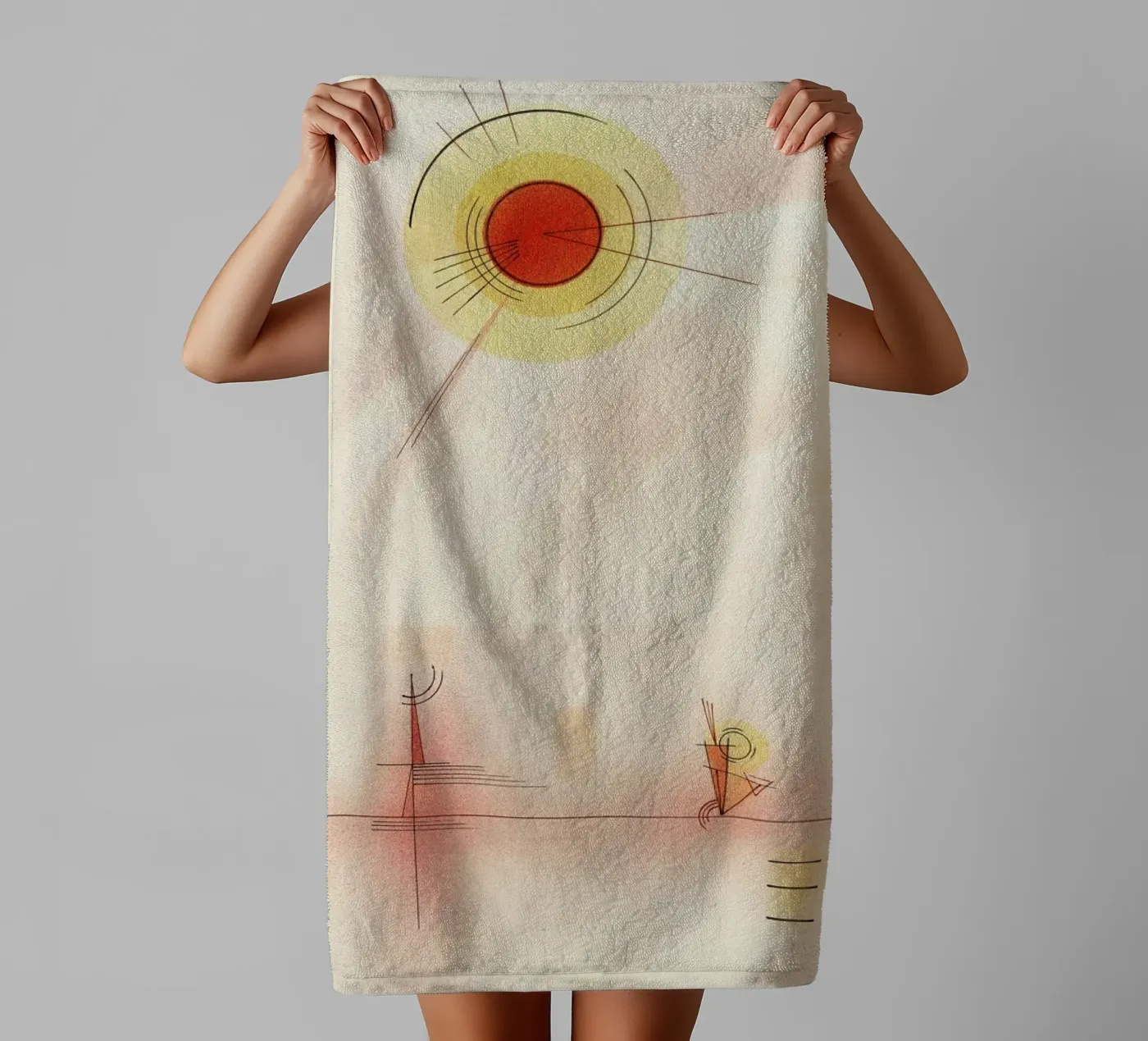Kandinsky - Rays towel by ARTOTHEK