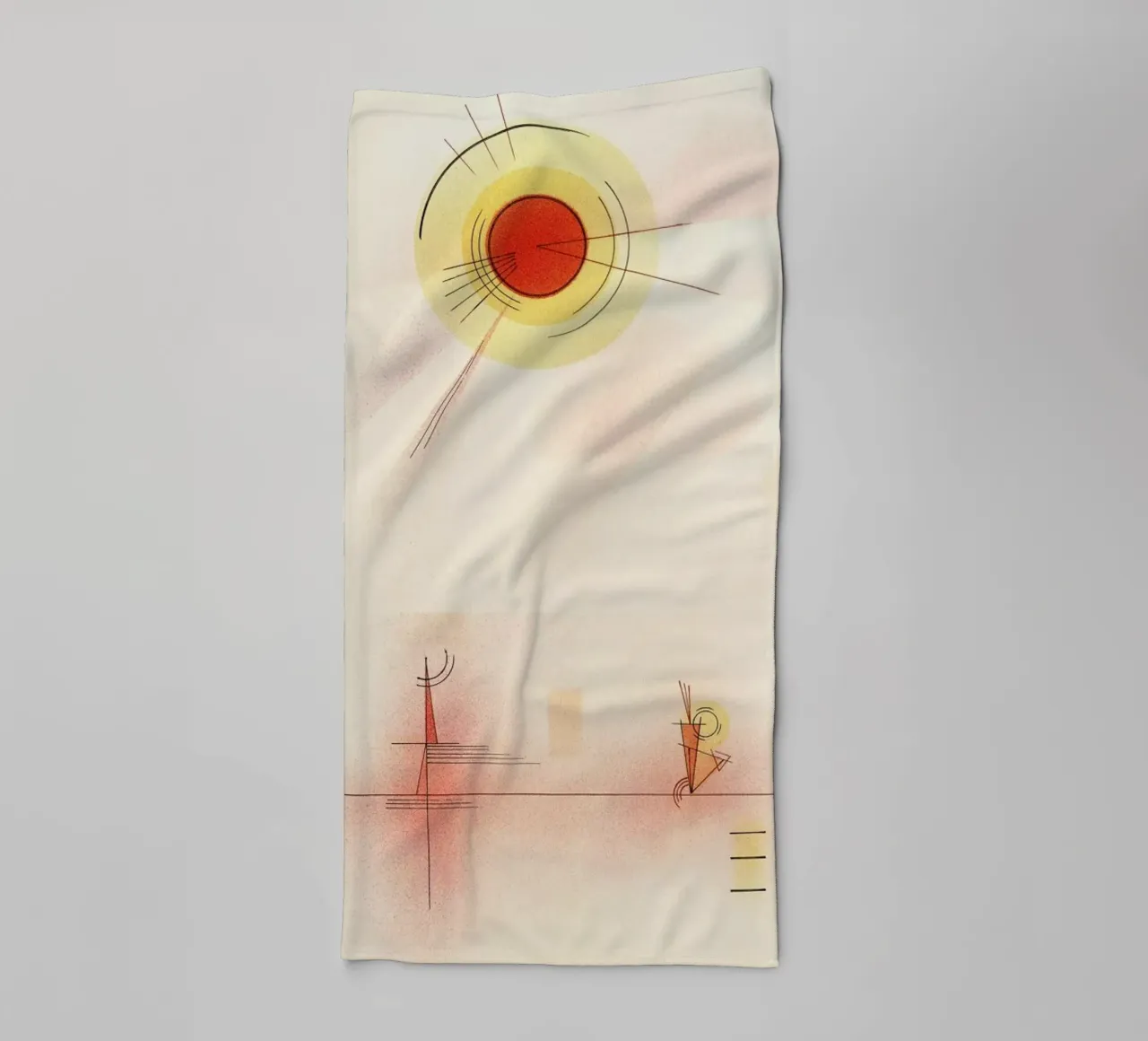 Kandinsky - Rays asciugamano da bagno da ARTOTHEK