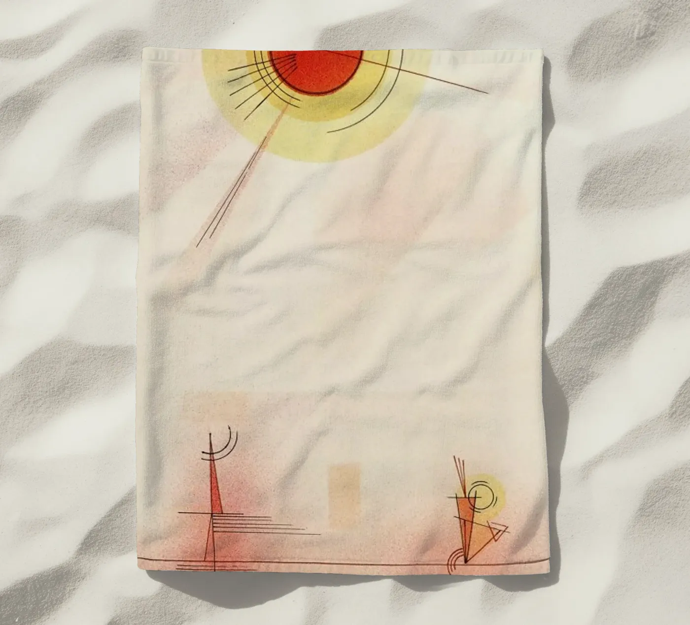 Kandinsky - Rays Strandtuch von ARTOTHEK