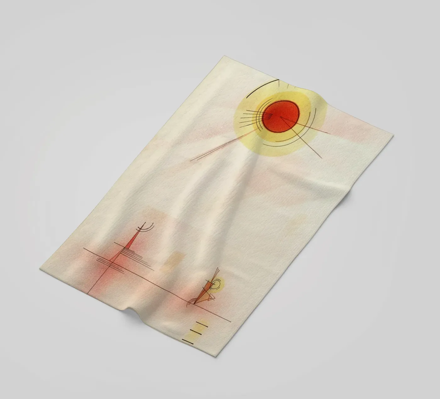 Kandinsky - Rays Strandtuch von ARTOTHEK