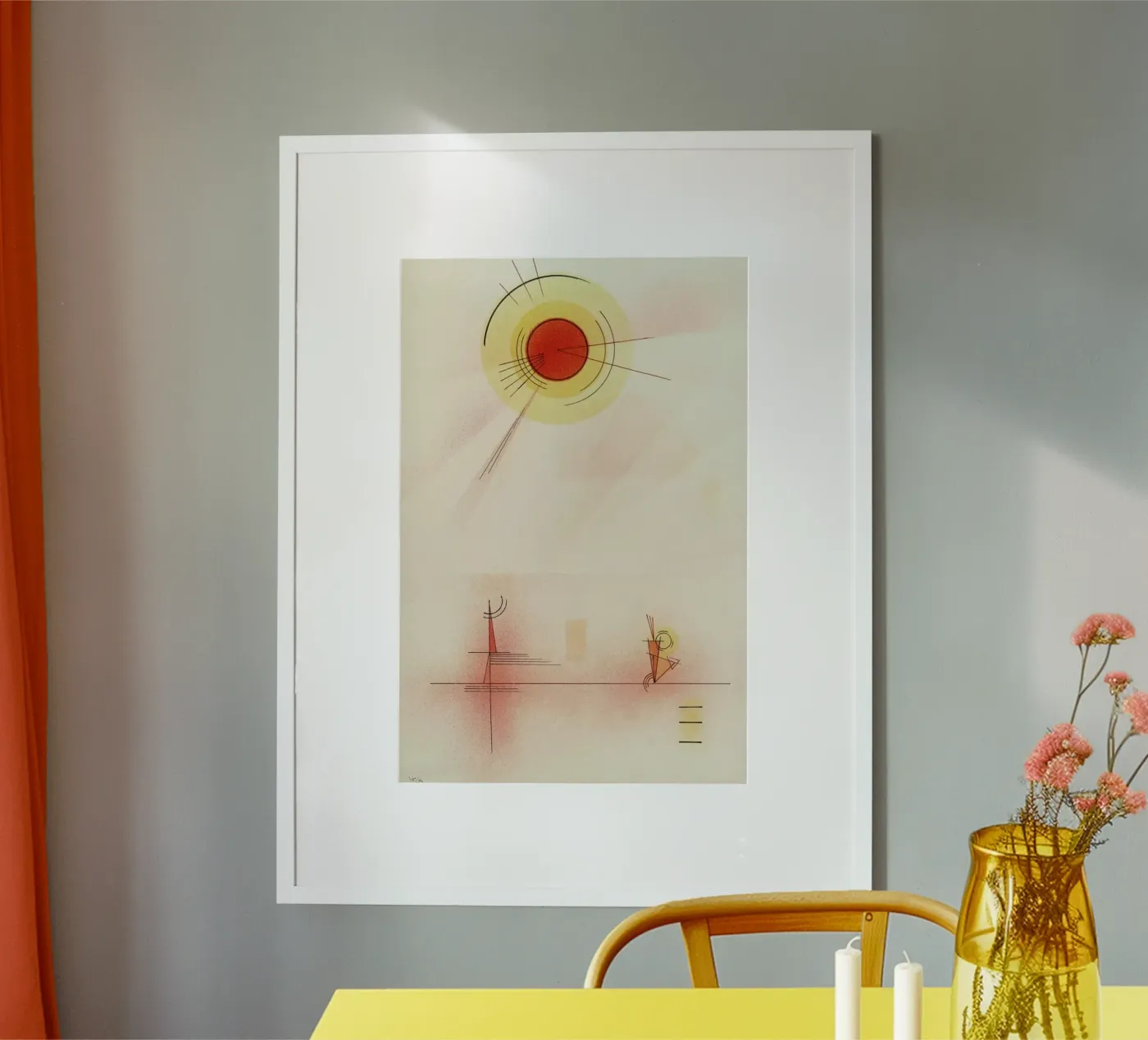 Kandinsky - Rays poster van ARTOTHEK