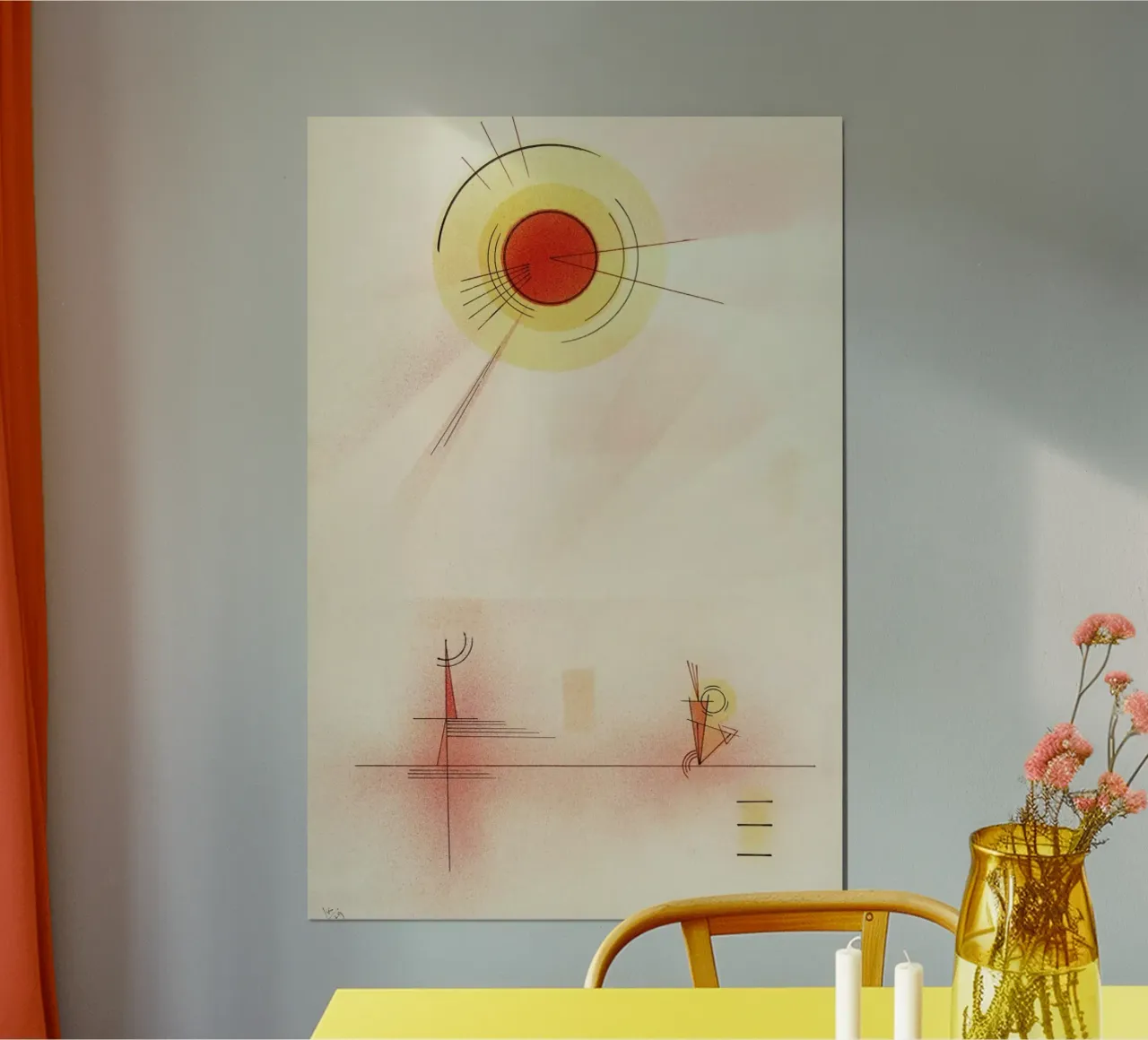 Kandinsky - Rays carta hahnemühle da ARTOTHEK