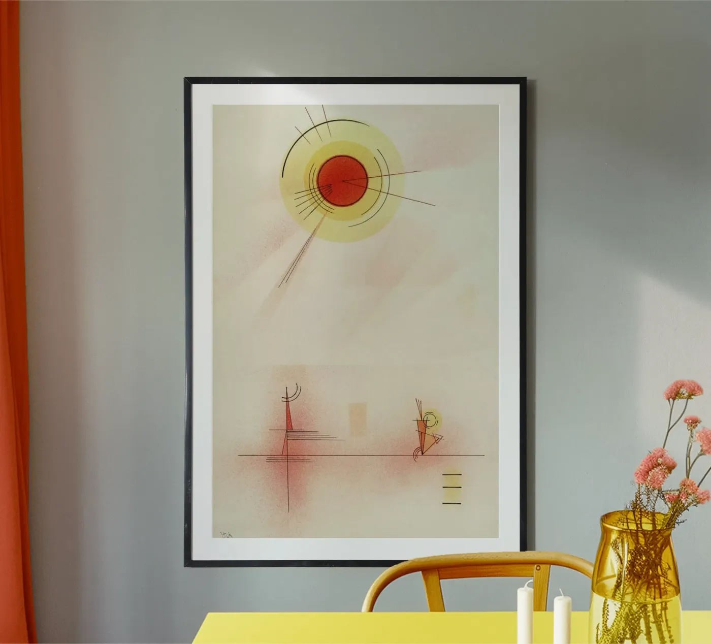 Kandinsky - Rays poster van ARTOTHEK
