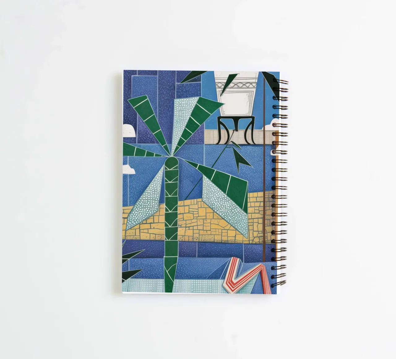 Vibrant Coastal Harmony spiral notebook by Beach Palette