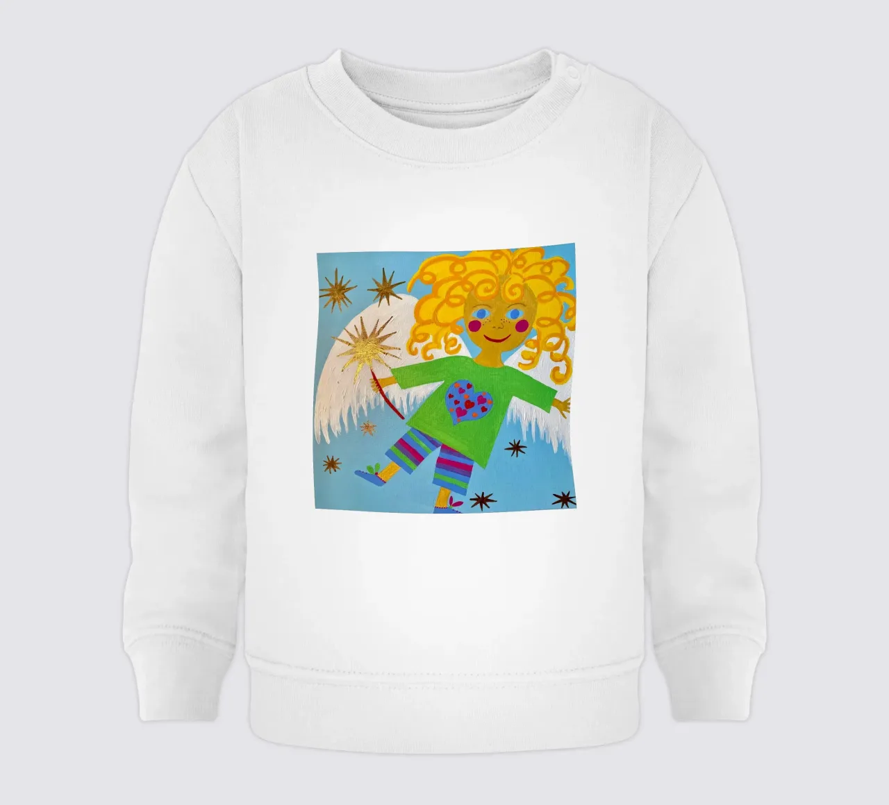 L'angelo custode Lorenzino felpa neonato da irenissima