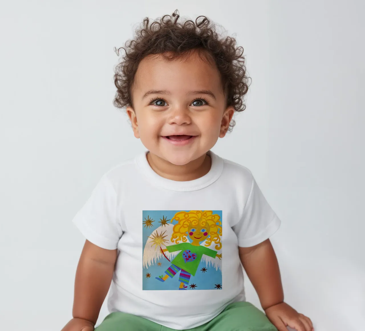 L'angelo custode Lorenzino maglietta neonato da irenissima