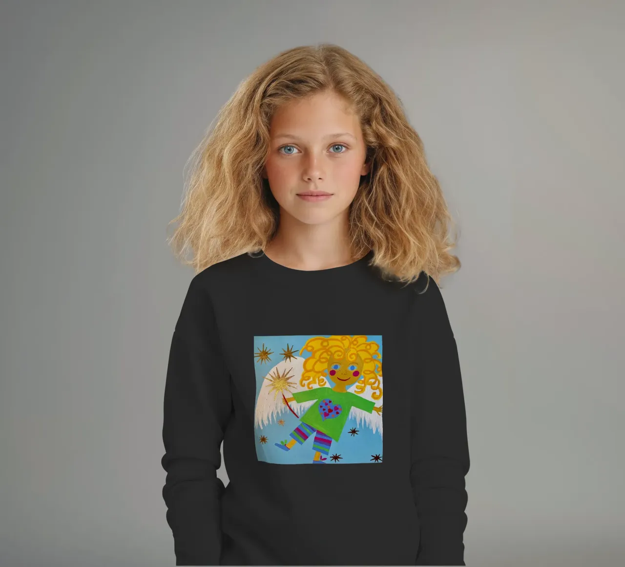 L'angelo custode Lorenzino felpa bambino da irenissima