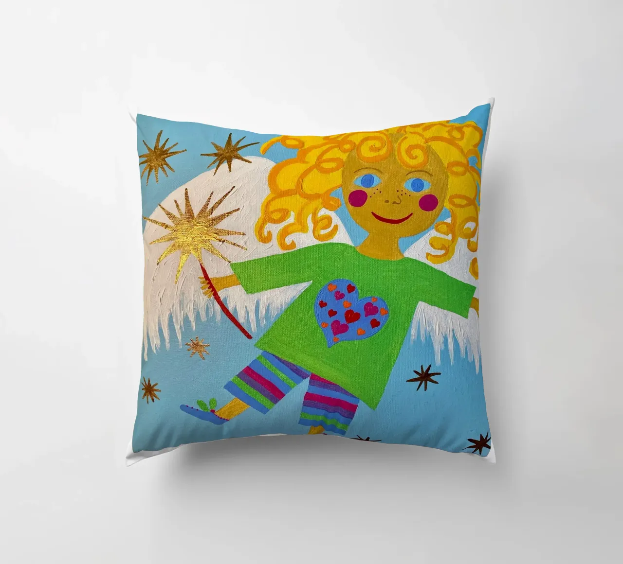 L'angelo custode Lorenzino cuscino da irenissima