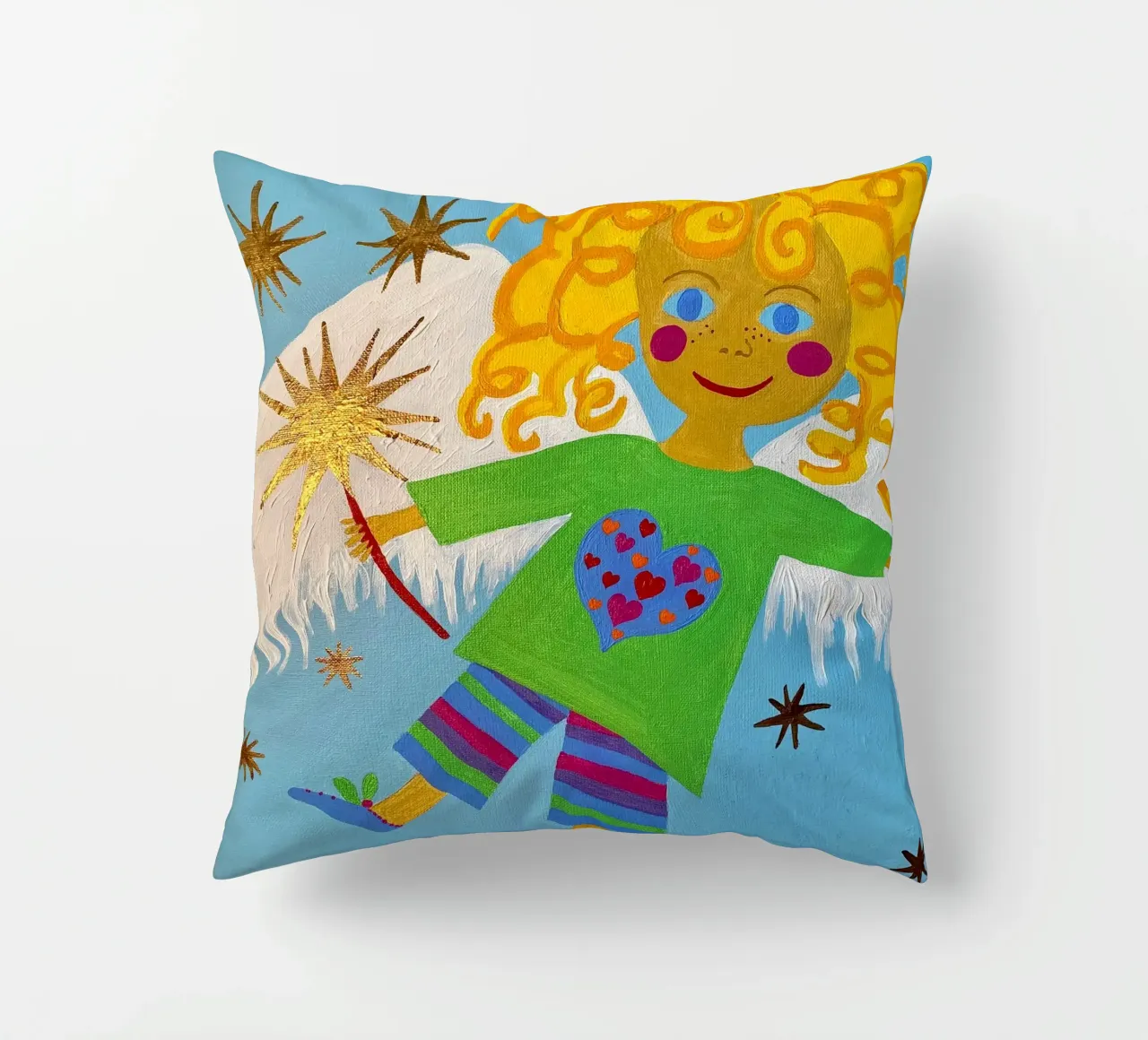 L'angelo custode Lorenzino cuscino da irenissima