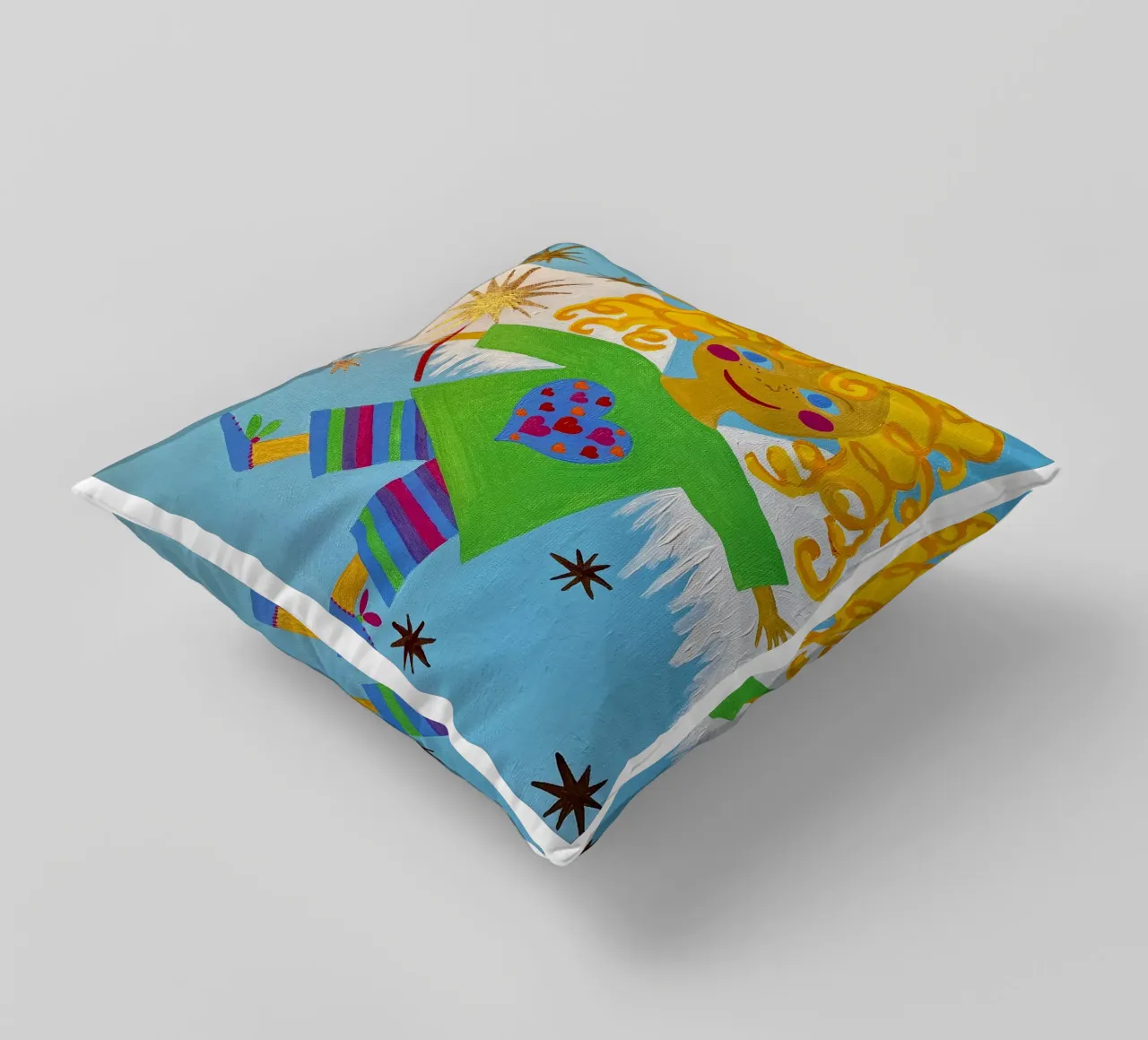 L'angelo custode Lorenzino cuscino da irenissima