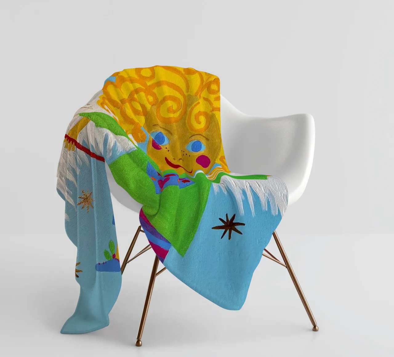 L'angelo custode Lorenzino coperta in pile da irenissima