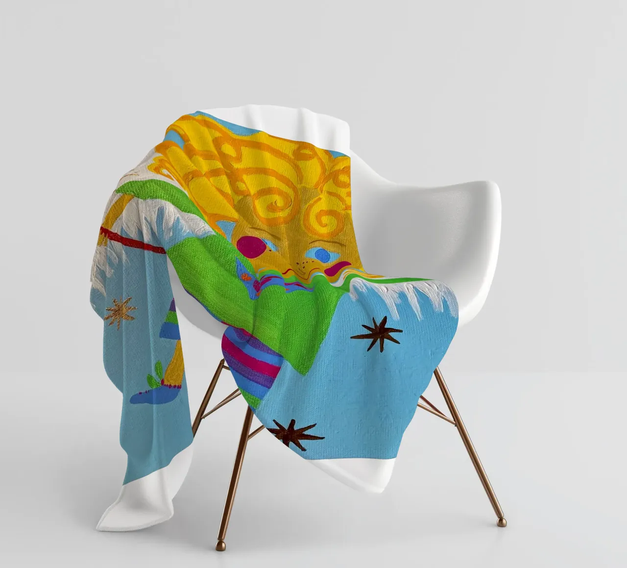 L'angelo custode Lorenzino coperta in pile da irenissima