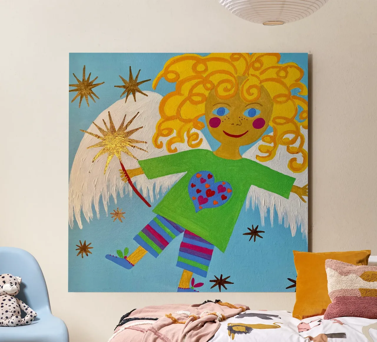 L'angelo custode Lorenzino alluminio dibond da irenissima