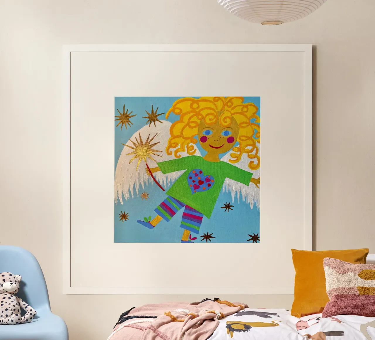 L'angelo custode Lorenzino carta hahnemühle da irenissima