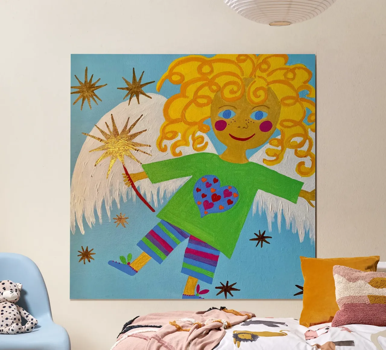 L'angelo custode Lorenzino carta hahnemühle da irenissima