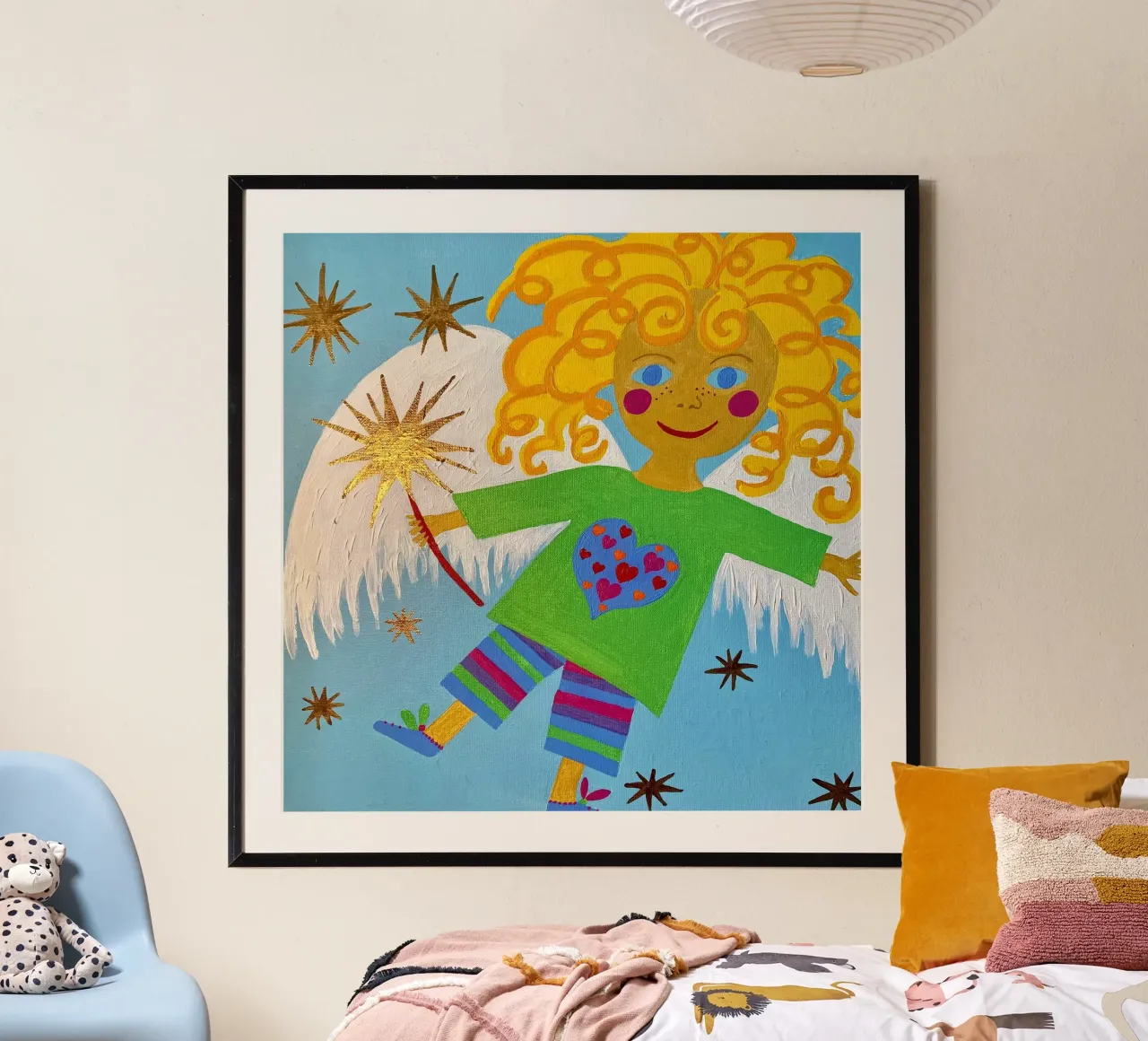 L'angelo custode Lorenzino carta hahnemühle da irenissima