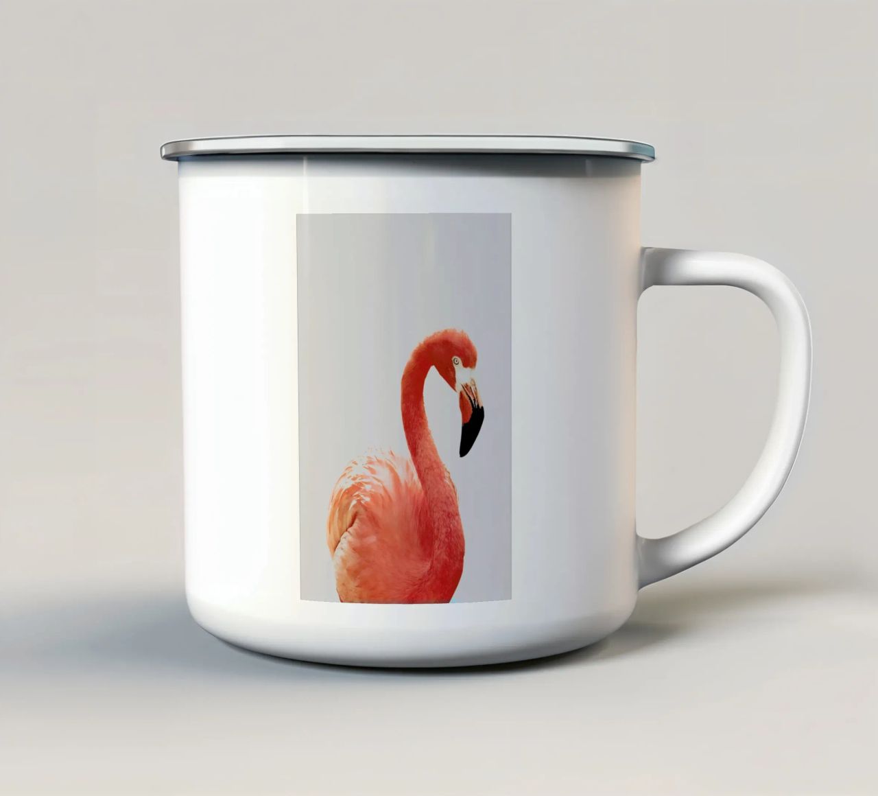 Flamingo II tazza in smalto da Paws & Claws
